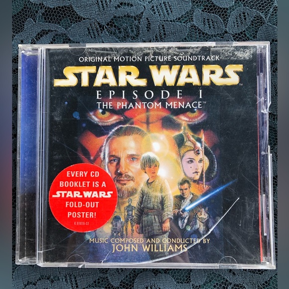The Phantom Menace Cd Soundtrack w / collectors poster cover - Picture 1 of 8